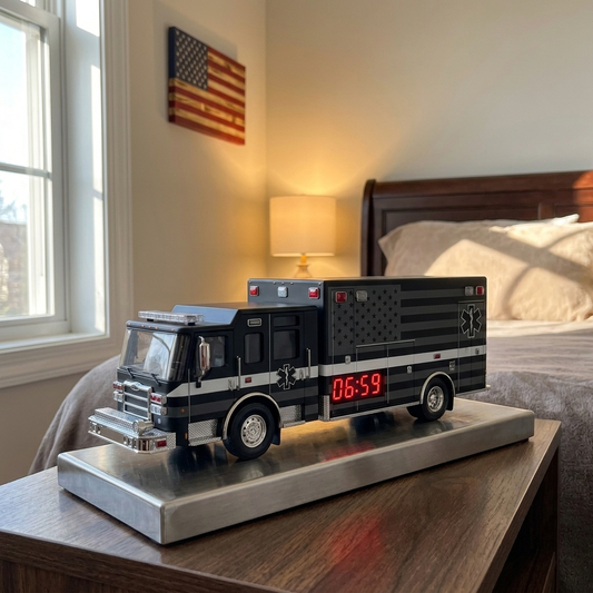 ToneOut American Edition Thin White Line EMS Alarm Clock nightstand